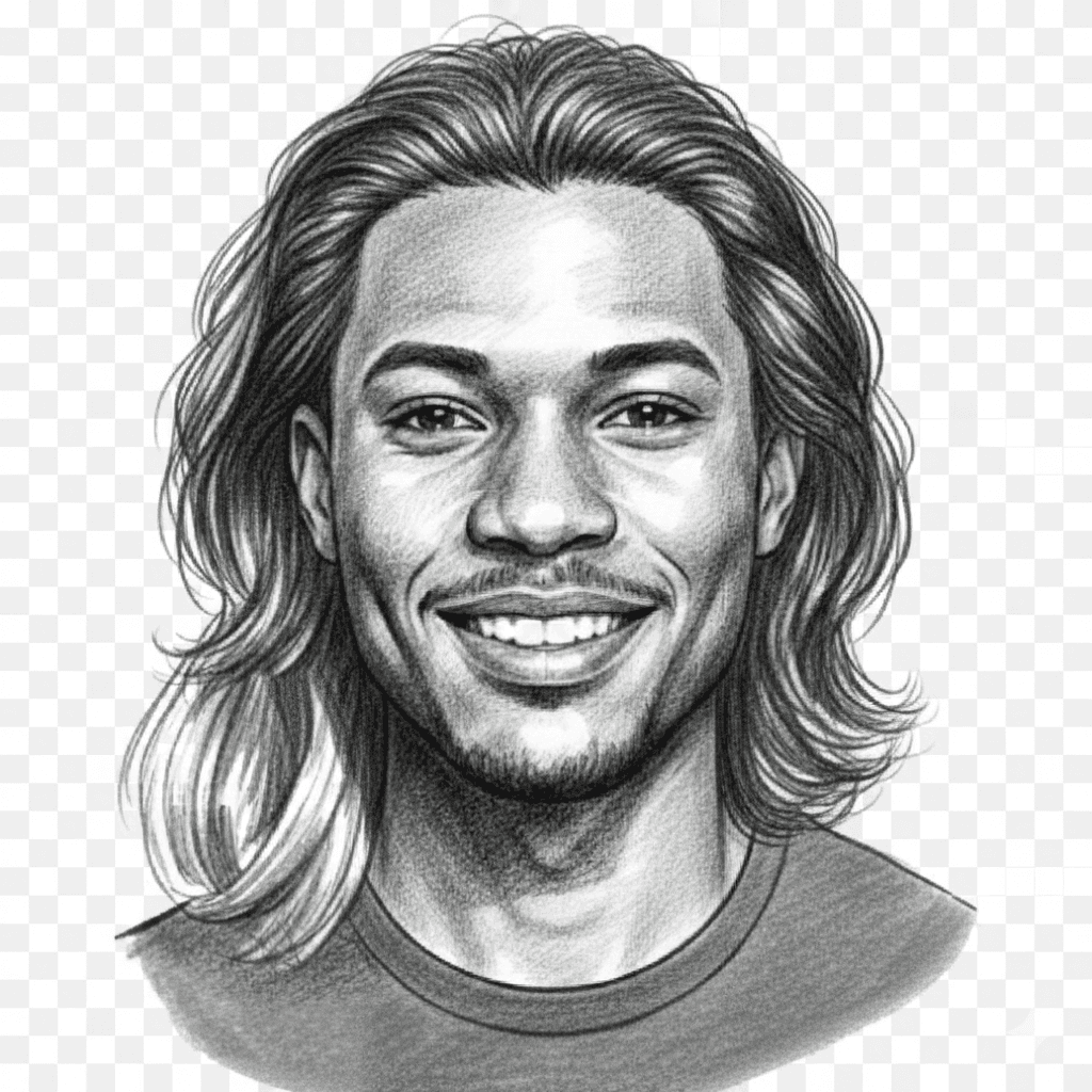 Illustrated portrait of Marcus
