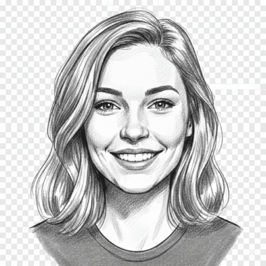 Illustrated portrait of Sarah