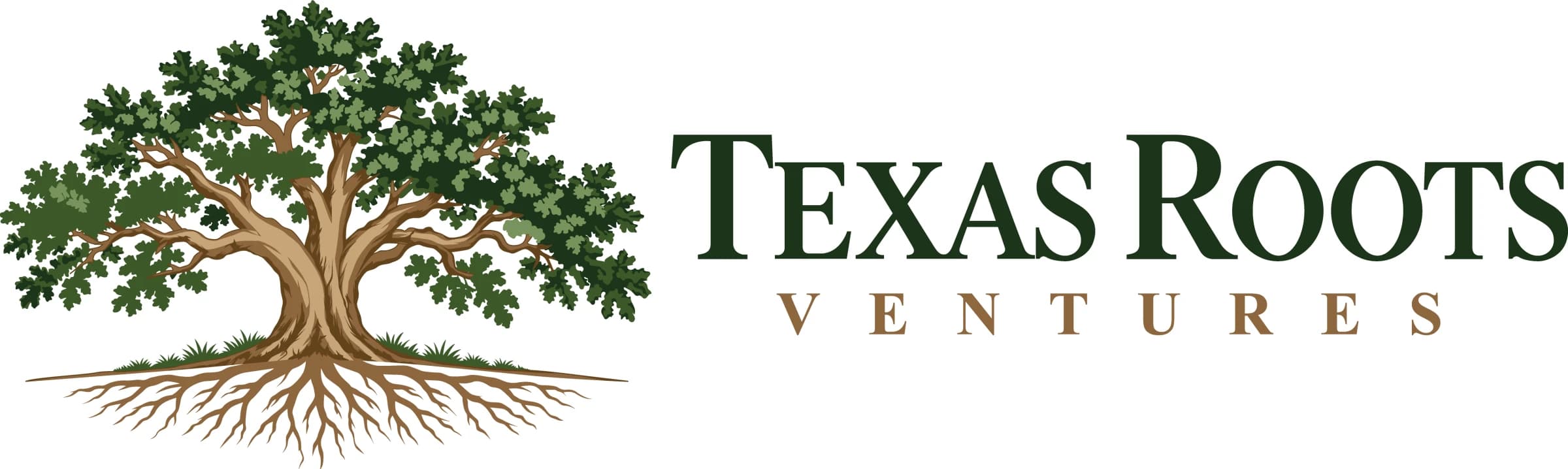 Compact Texas Roots Ventures vector version prepared for caps and smaller printing