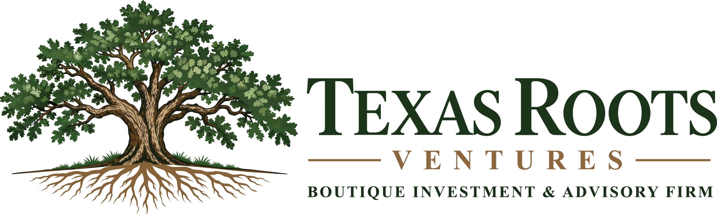 Detailed Texas Roots Ventures vector artwork for large and high-detail printing
