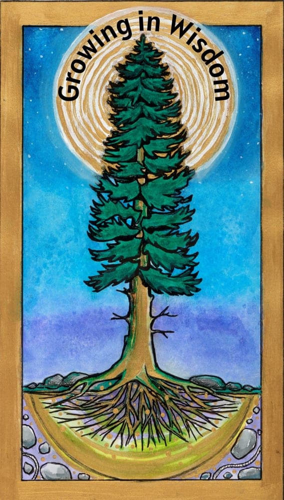 Growing in Wisdom illustration - Original